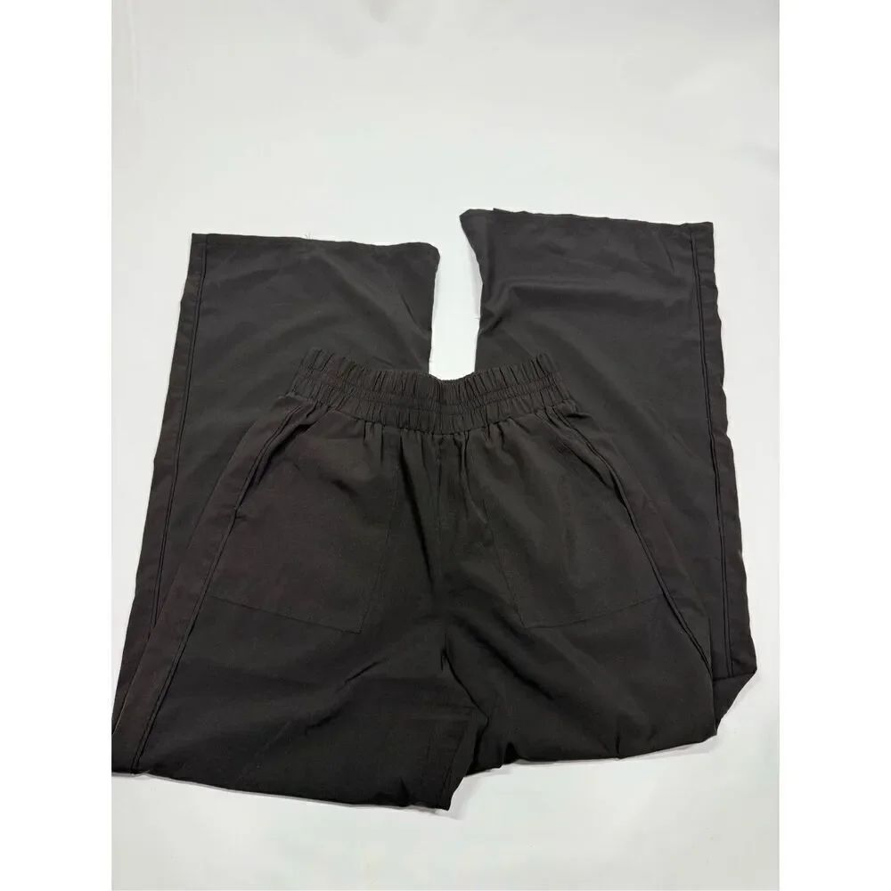 Evereve Dark Black Elastic Waist Pull on Pant Size Small